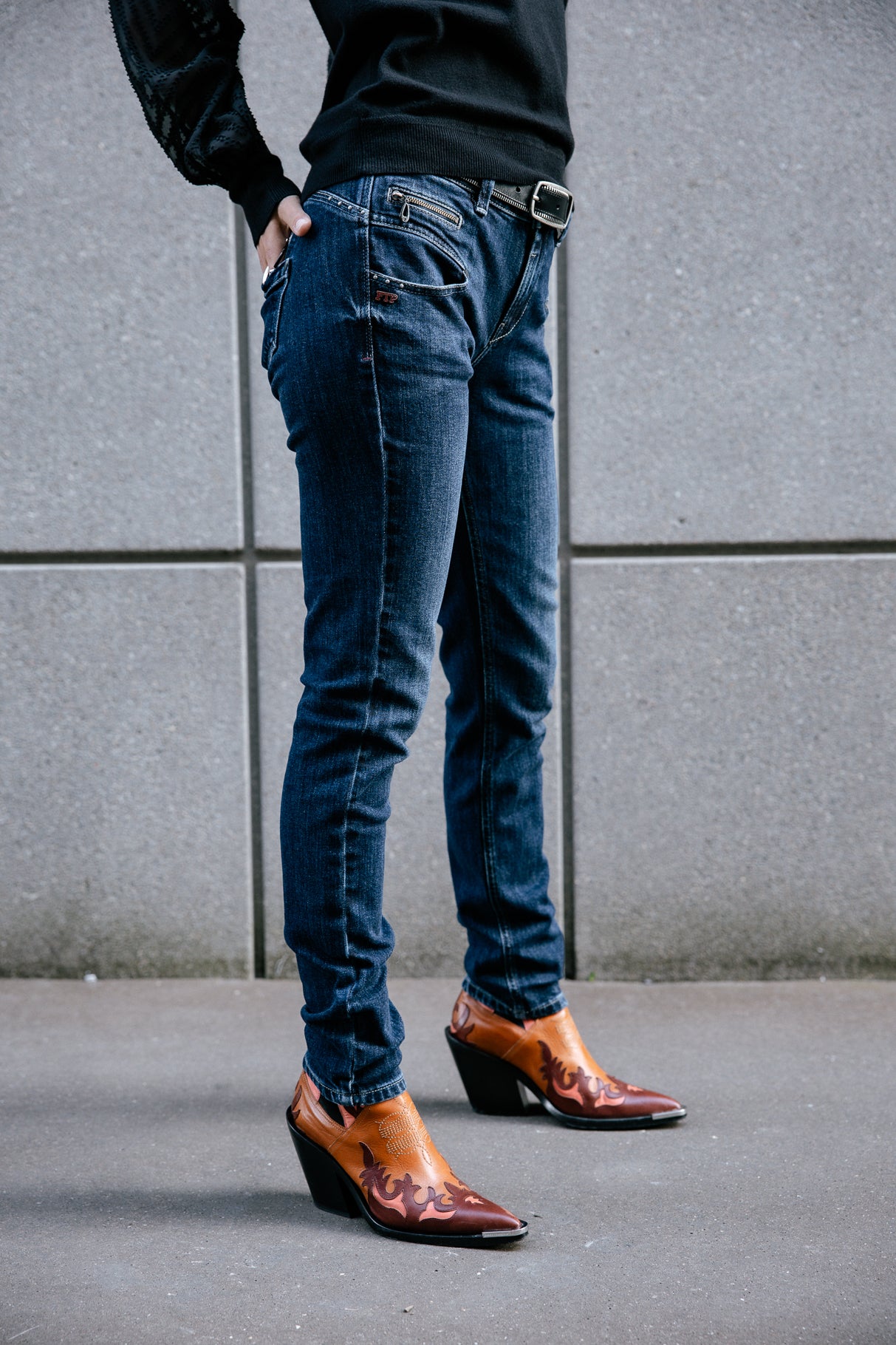 Jeans slim taille haute Femme Alexa High Waist battle | Freeman T. Porter