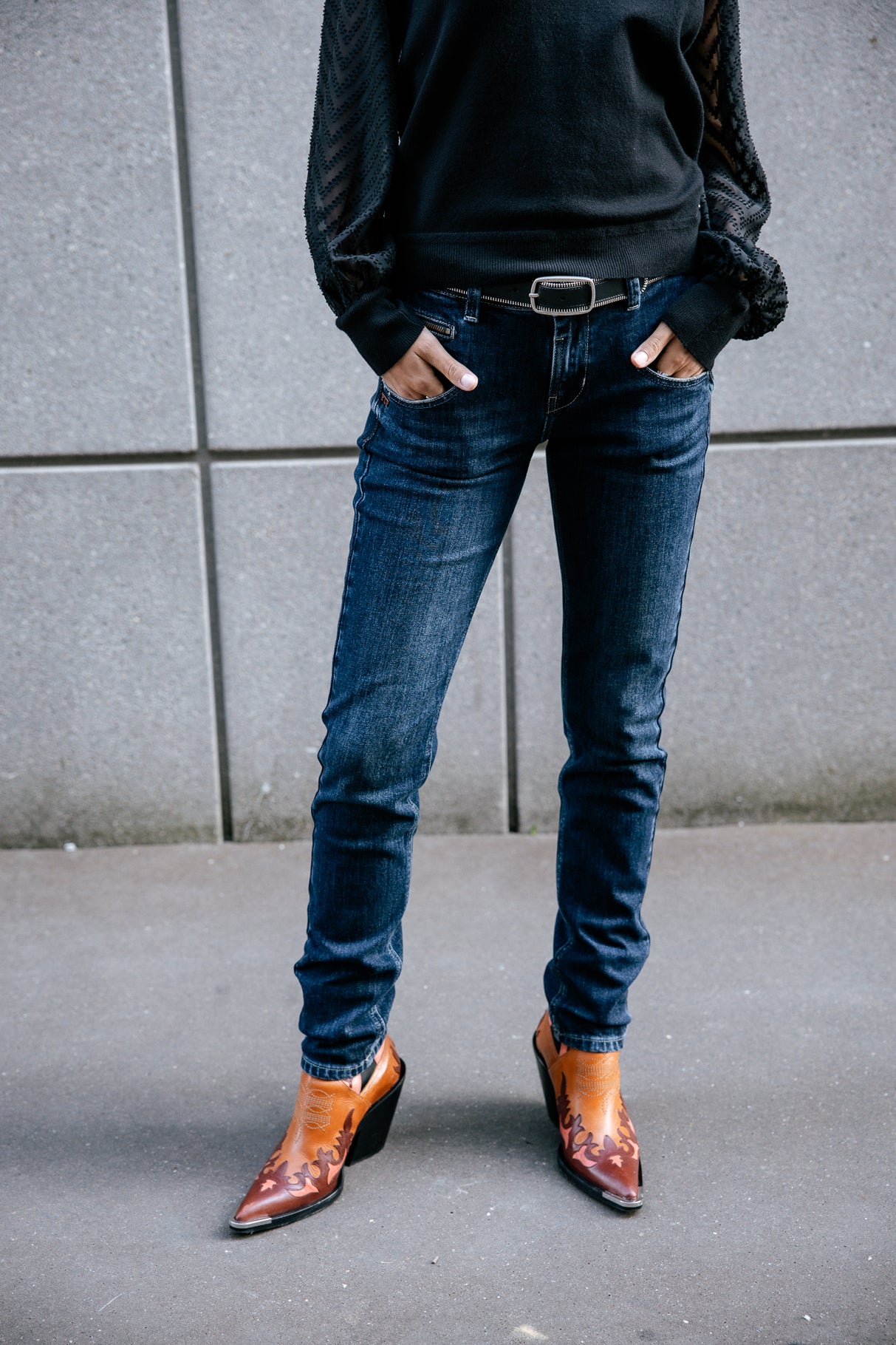 Jeans slim taille haute Femme Alexa High Waist battle | Freeman T. Porter