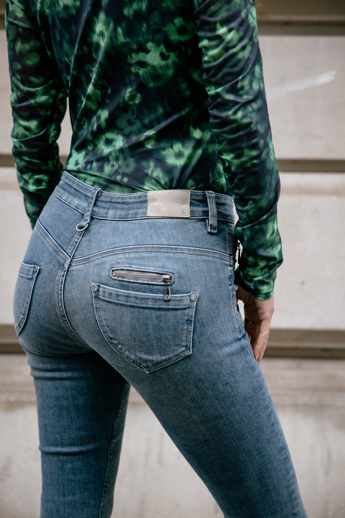 Jeans slim taille haute Femme Alexa High Waist bodo | Freeman T. Porter
