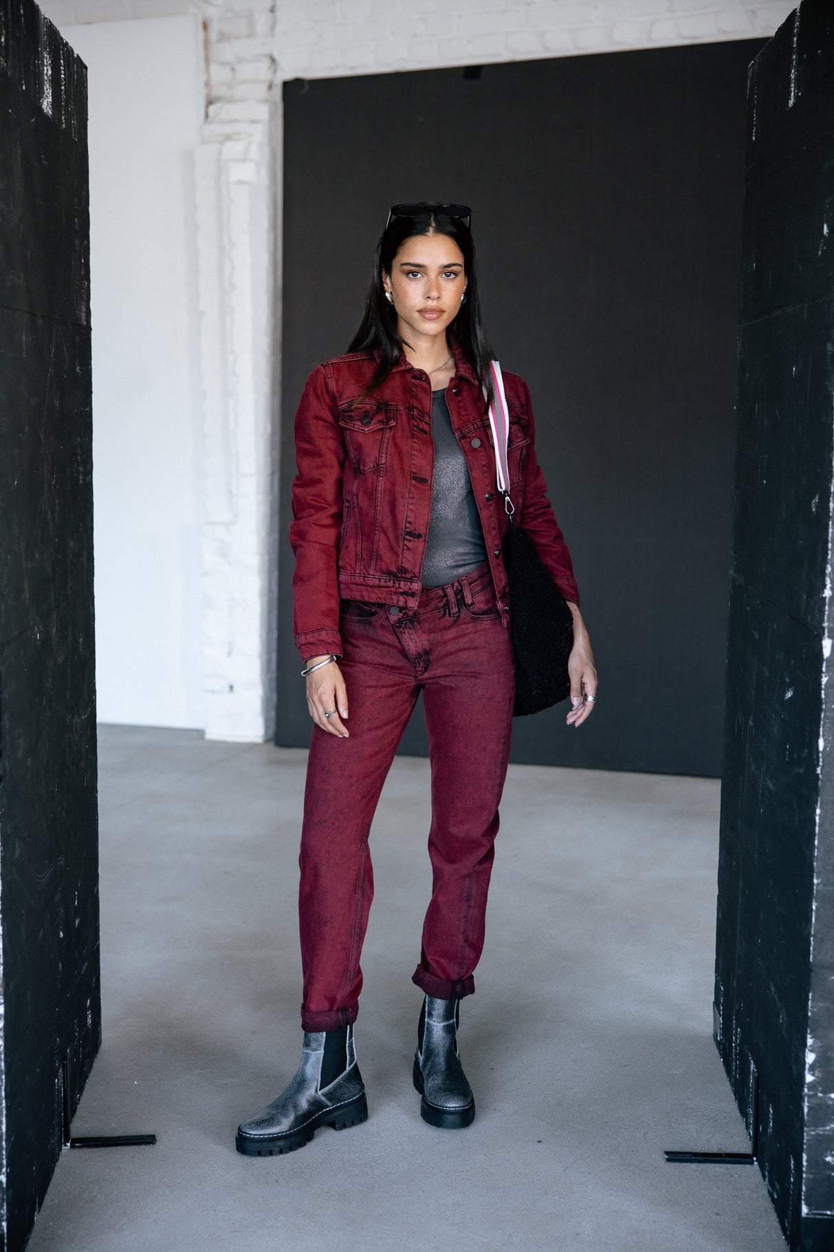 Jeans boyfriend cropped Femme Harper fire | Freeman T. Porter