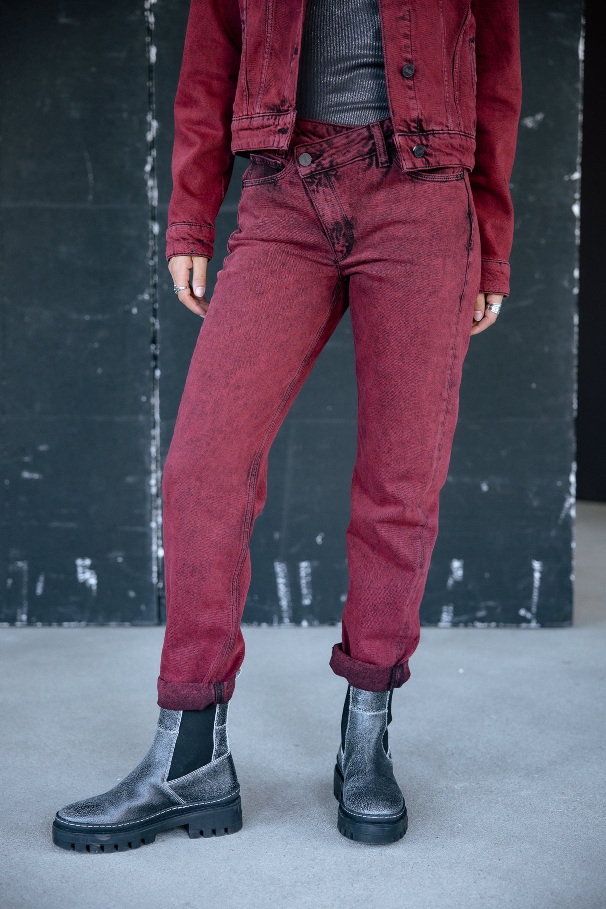 Jeans boyfriend cropped Femme Harper fire | Freeman T. Porter