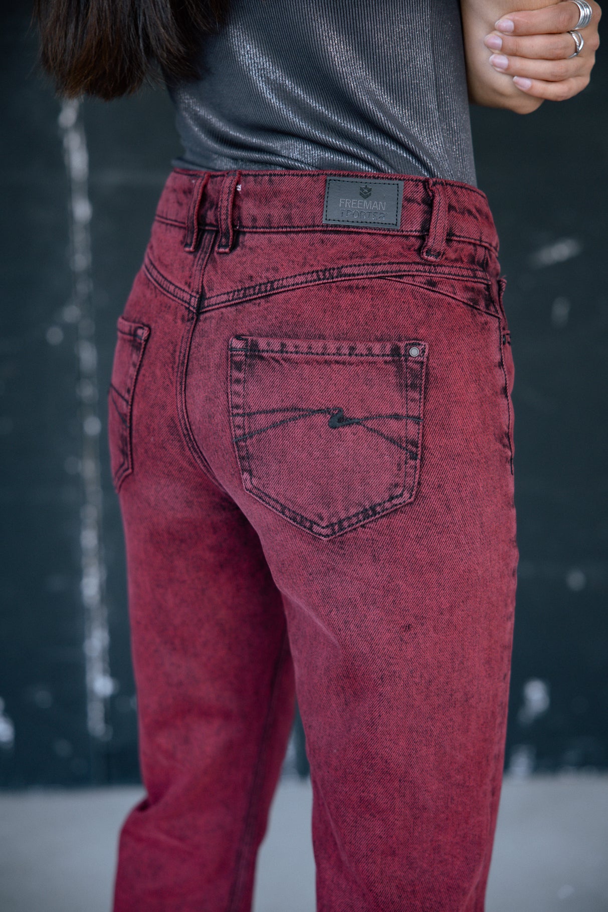 Jeans boyfriend cropped Femme Harper fire | Freeman T. Porter