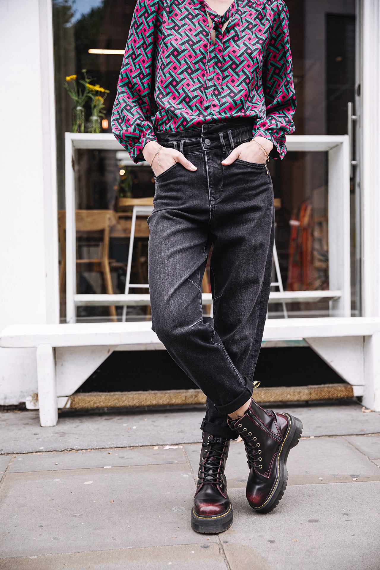 Jeans paperbag Femme Lara bosilla | Freeman T. Porter