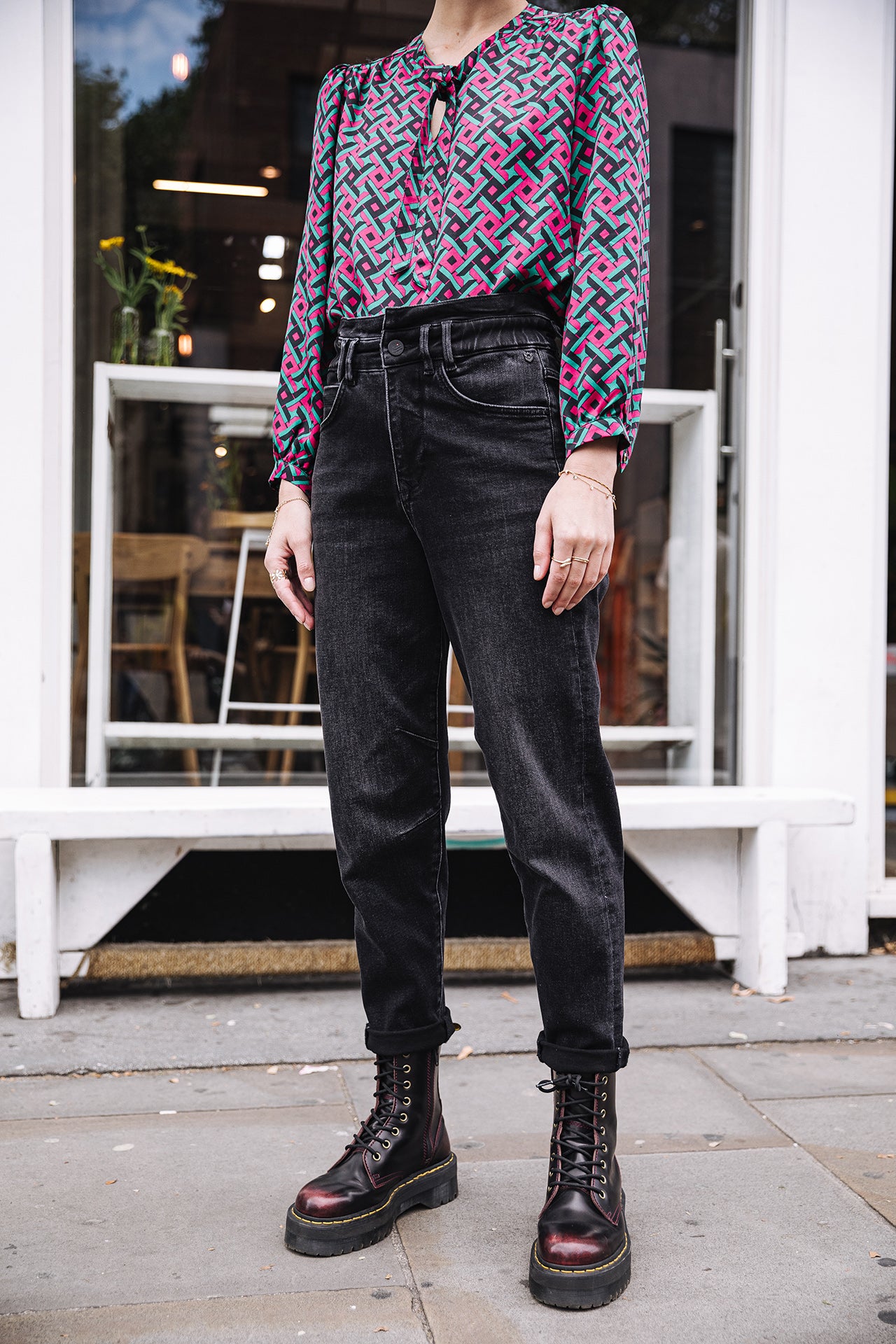Jeans paperbag Femme Lara bosilla | Freeman T. Porter