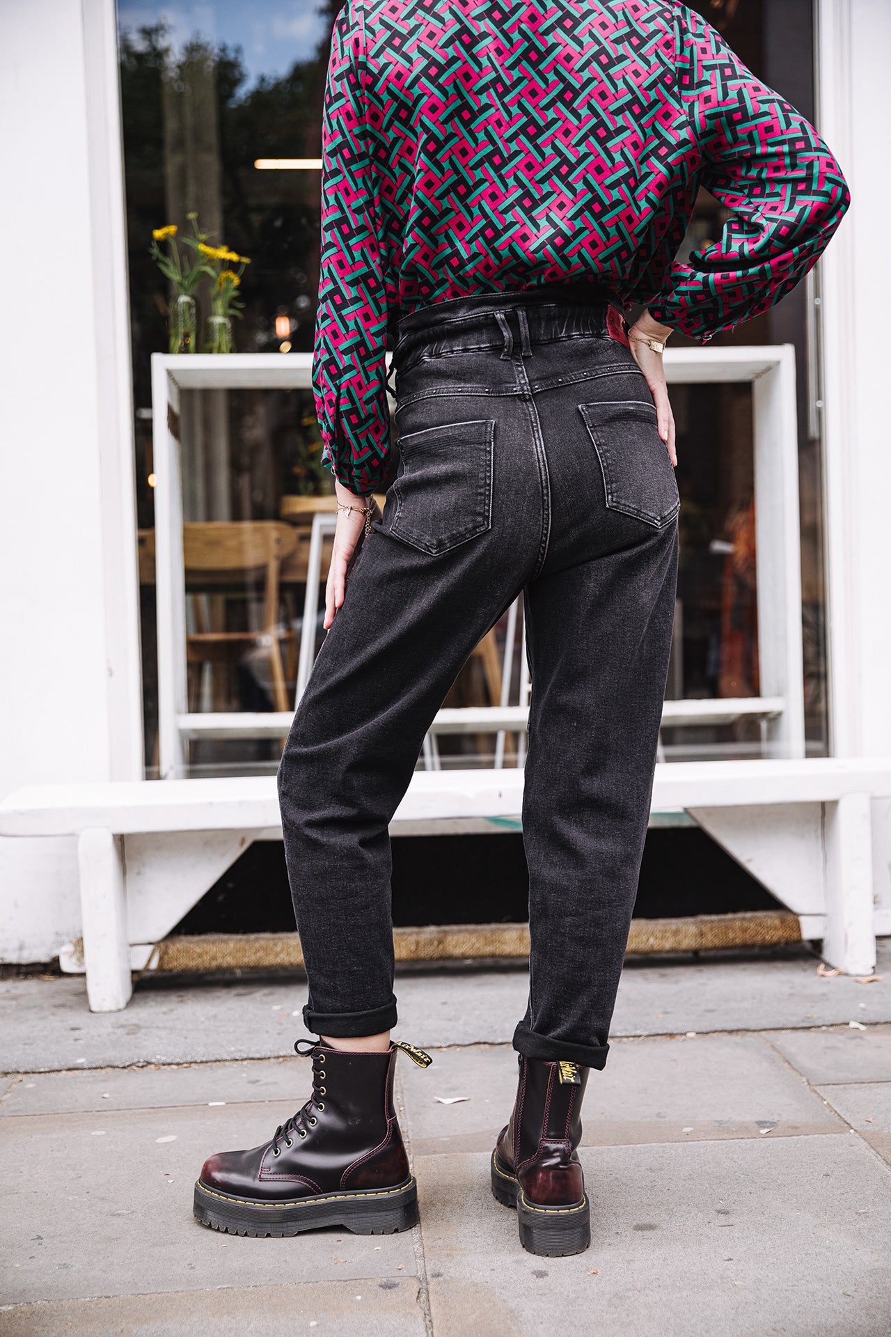 Jeans paperbag Femme Lara bosilla | Freeman T. Porter
