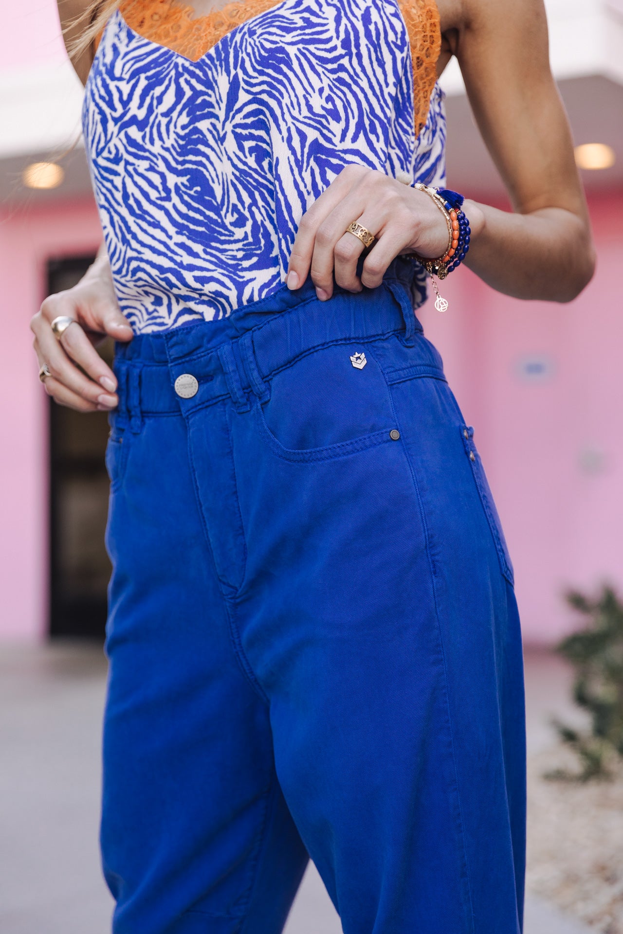 Pantalon paperbag Femme Lara Jazz surf the web | Freeman T. Porter