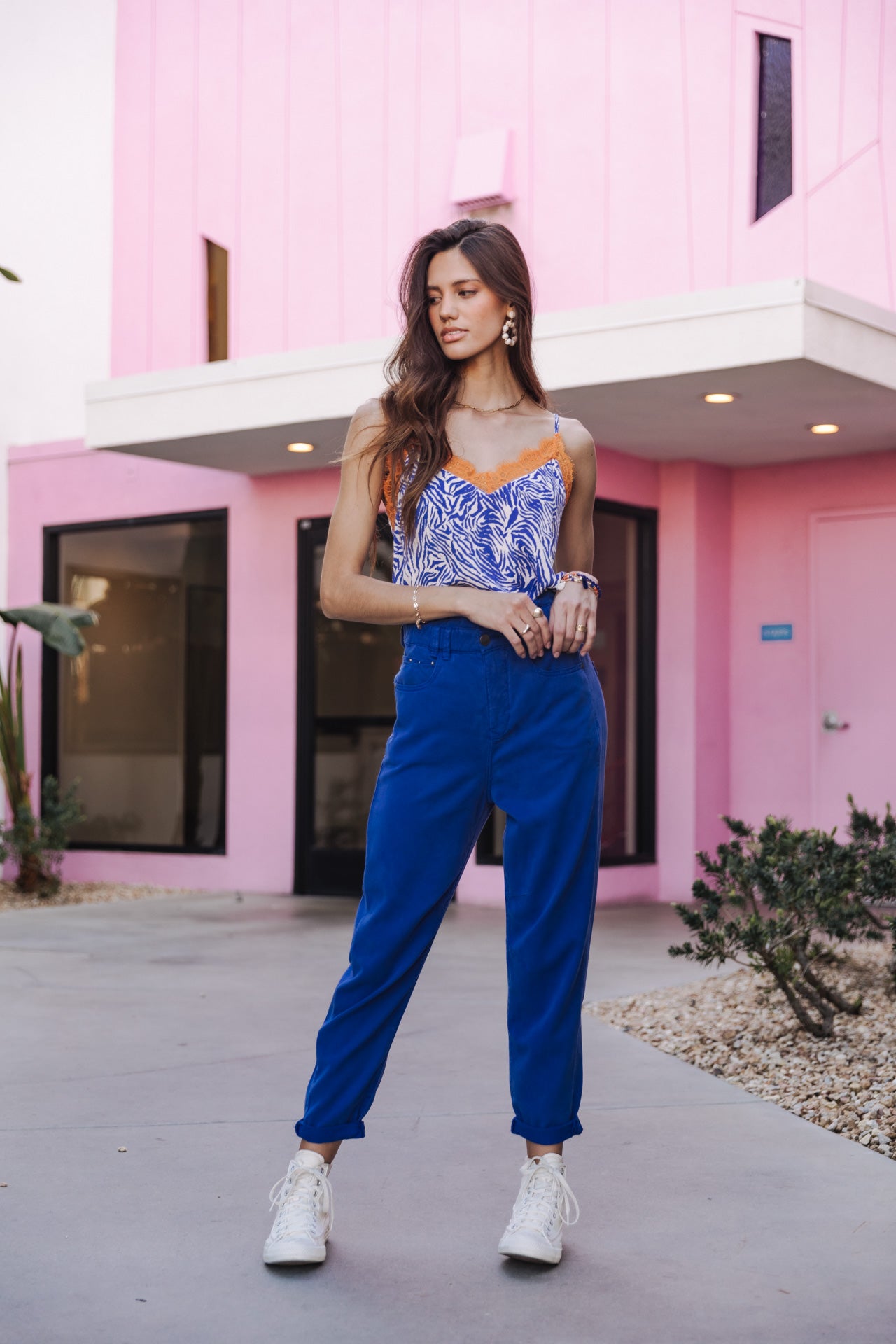 Pantalon paperbag Femme Lara Jazz surf the web | Freeman T. Porter