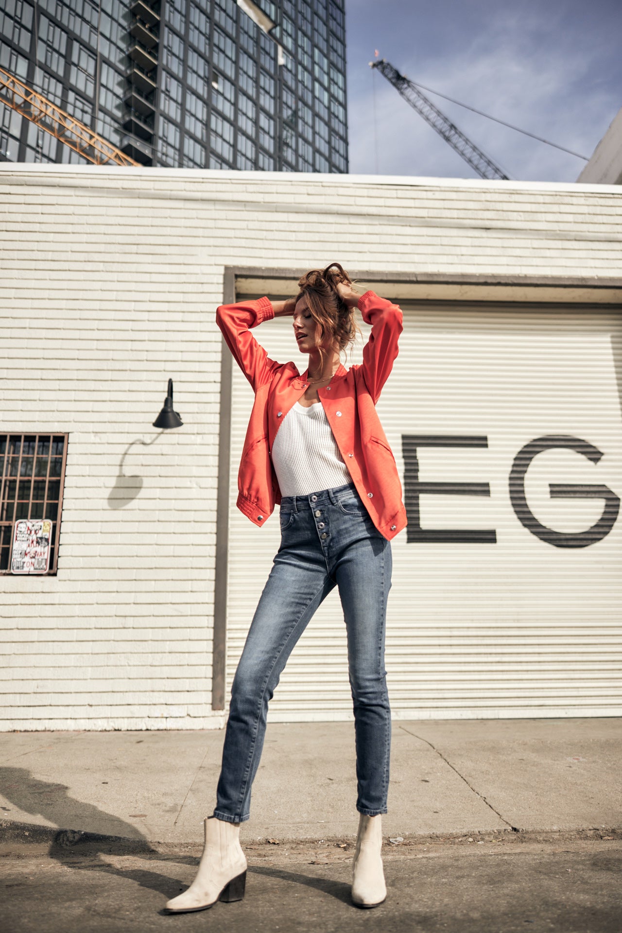 Jeans slim taille haute Woman Meryle brazil | Freeman T. Porter