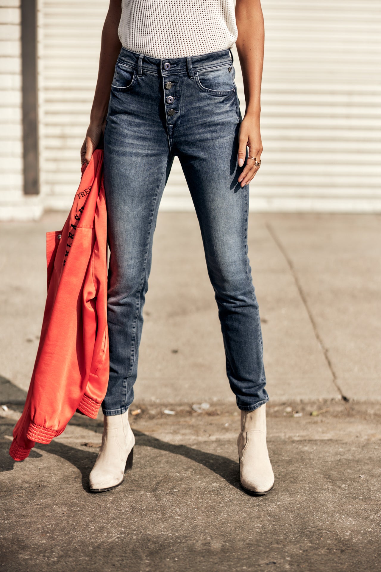 Jeans slim taille haute Woman Meryle brazil | Freeman T. Porter