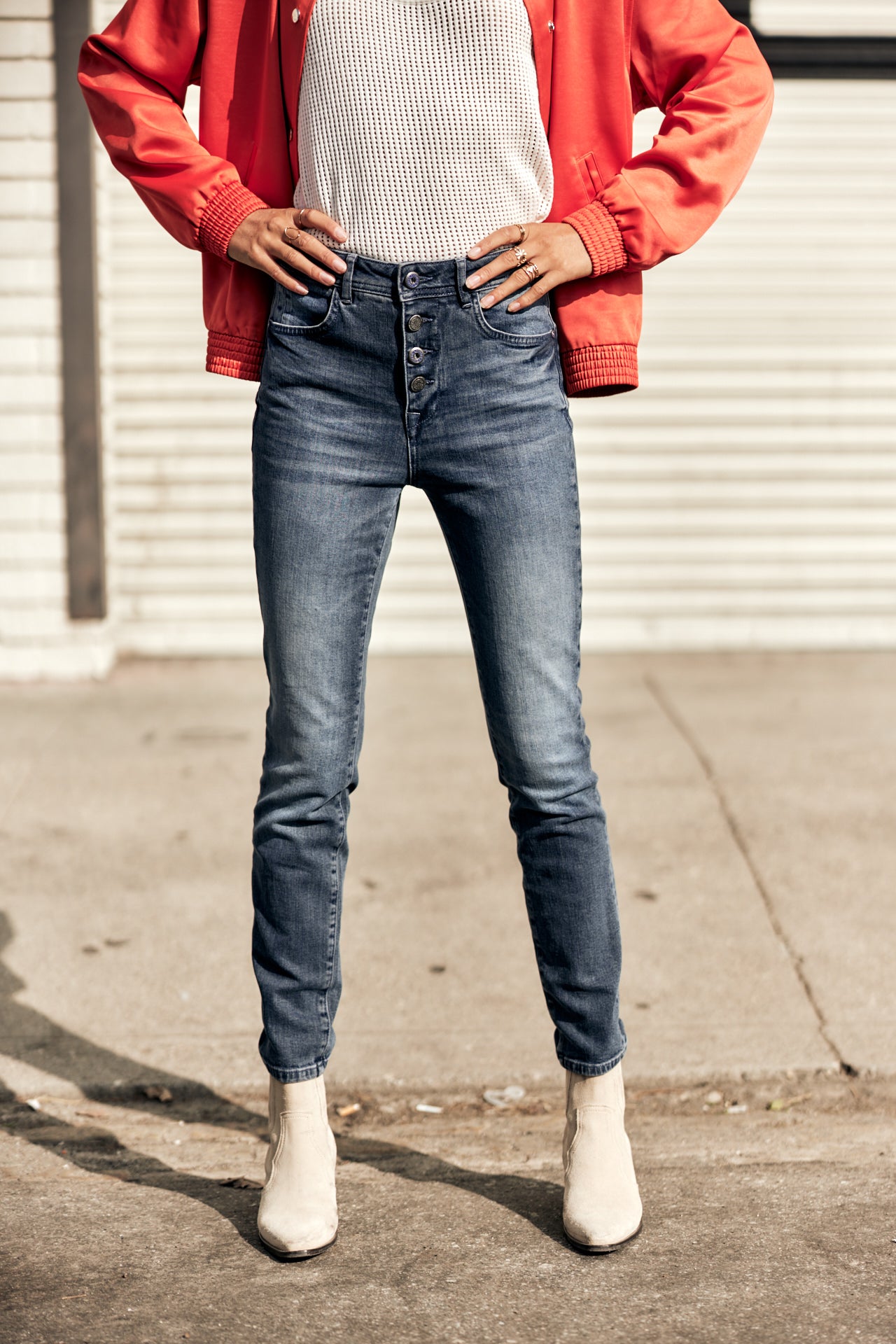 Jeans slim taille haute Woman Meryle brazil | Freeman T. Porter
