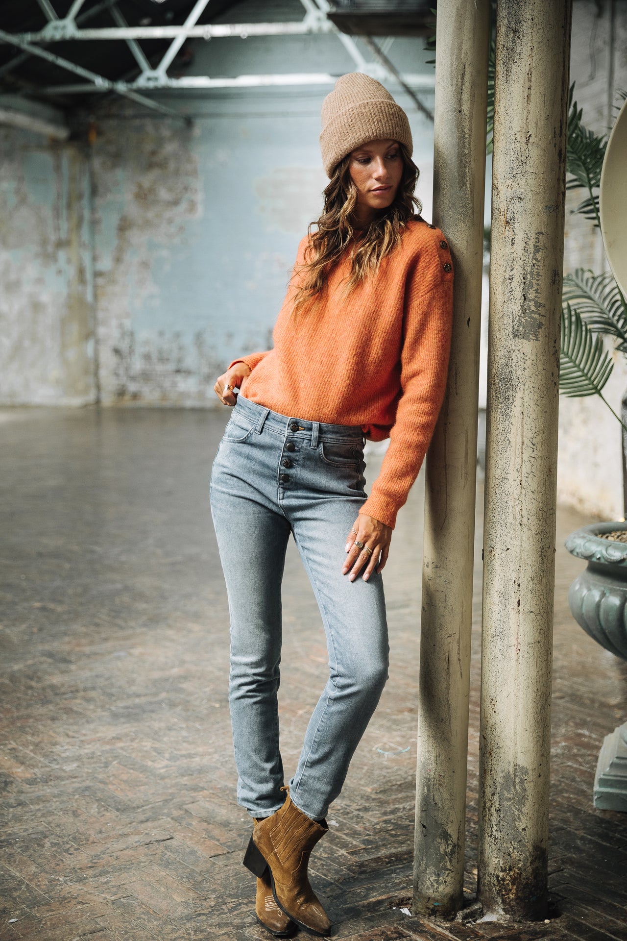 Jeans slim taille haute Femme Meryle buddy | Freeman T. Porter