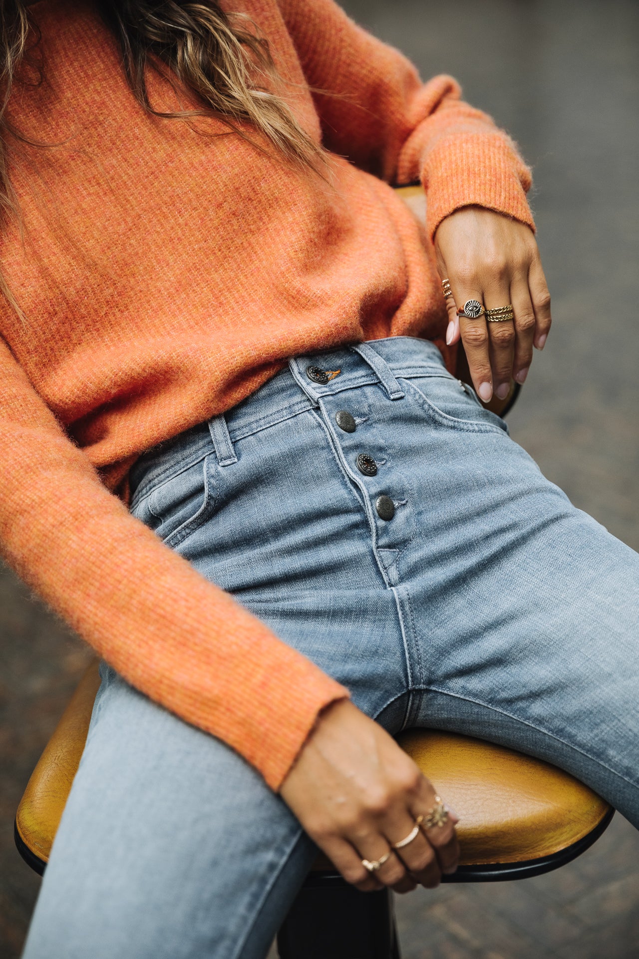 Jeans slim taille haute Femme Meryle buddy | Freeman T. Porter