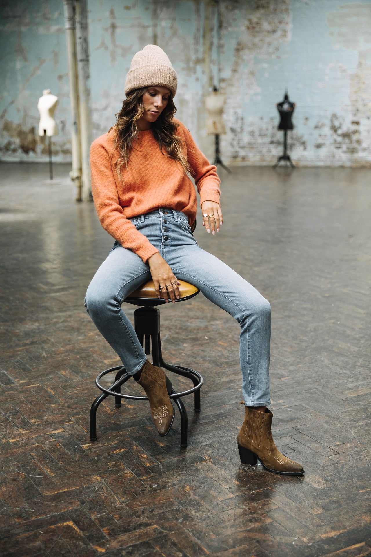 Jeans slim taille haute Femme Meryle buddy | Freeman T. Porter