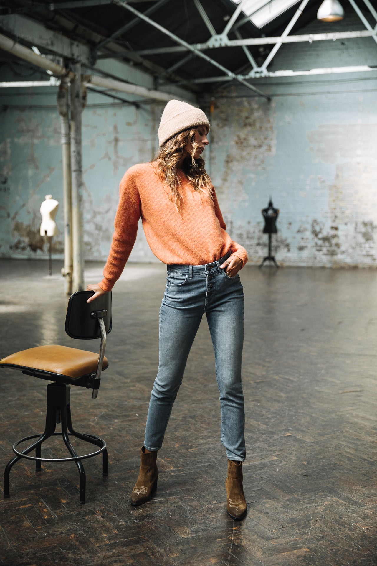 Jeans slim taille haute Femme Meryle buddy | Freeman T. Porter