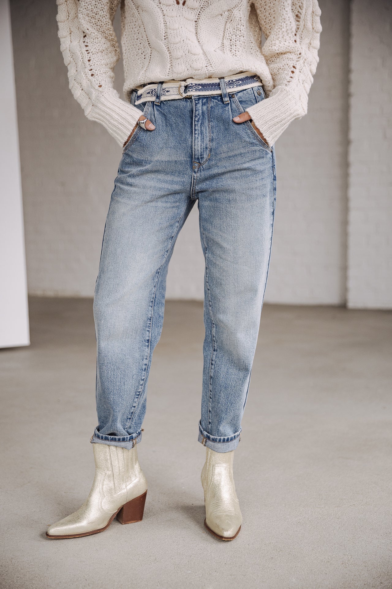 Jeans slouchy Femme Natasha Denim fitz | Freeman T. Porter