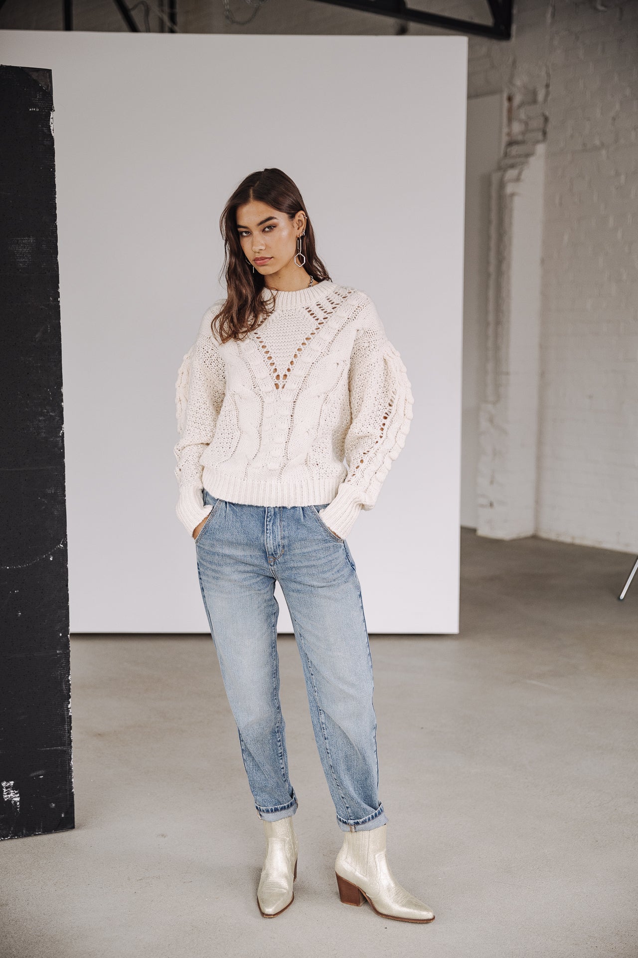 Jeans slouchy Femme Natasha Denim fitz | Freeman T. Porter