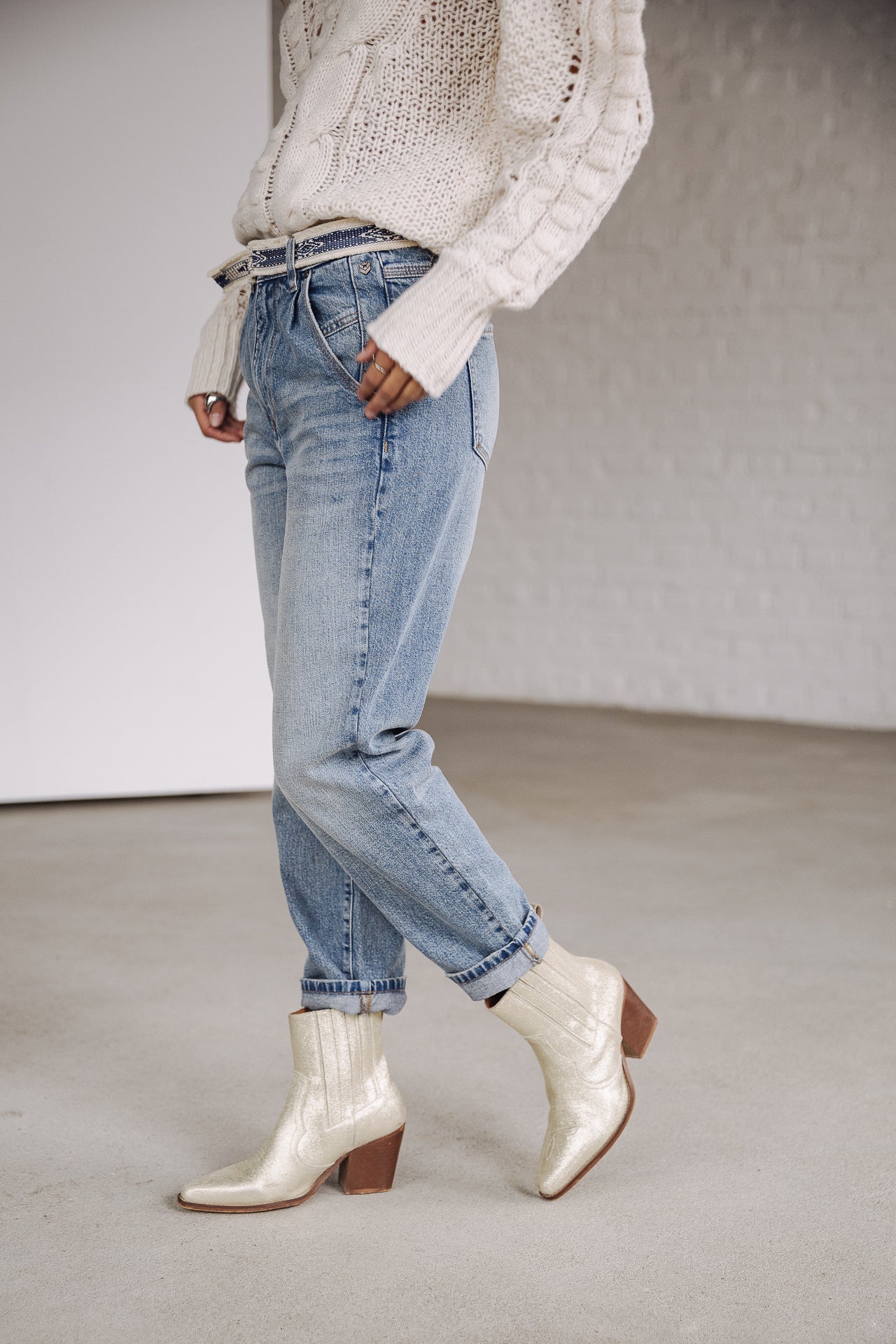 Jeans slouchy Femme Natasha Denim fitz | Freeman T. Porter