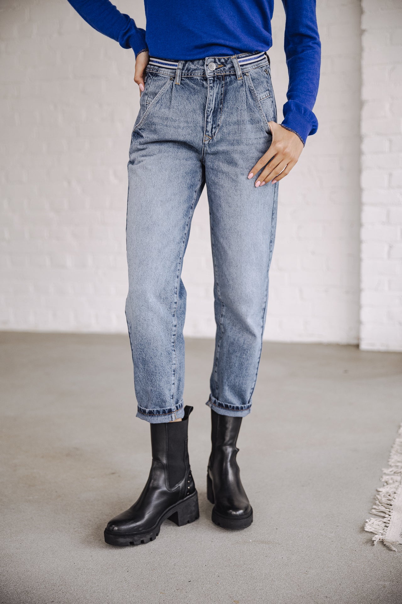 Jeans slouchy Femme Natasha Denim melvis | Freeman T. Porter