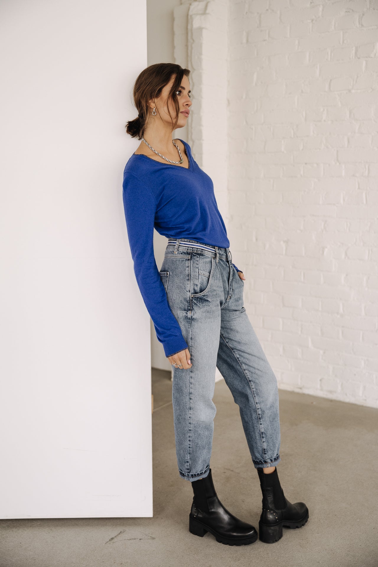 Jeans slouchy Femme Natasha Denim melvis | Freeman T. Porter