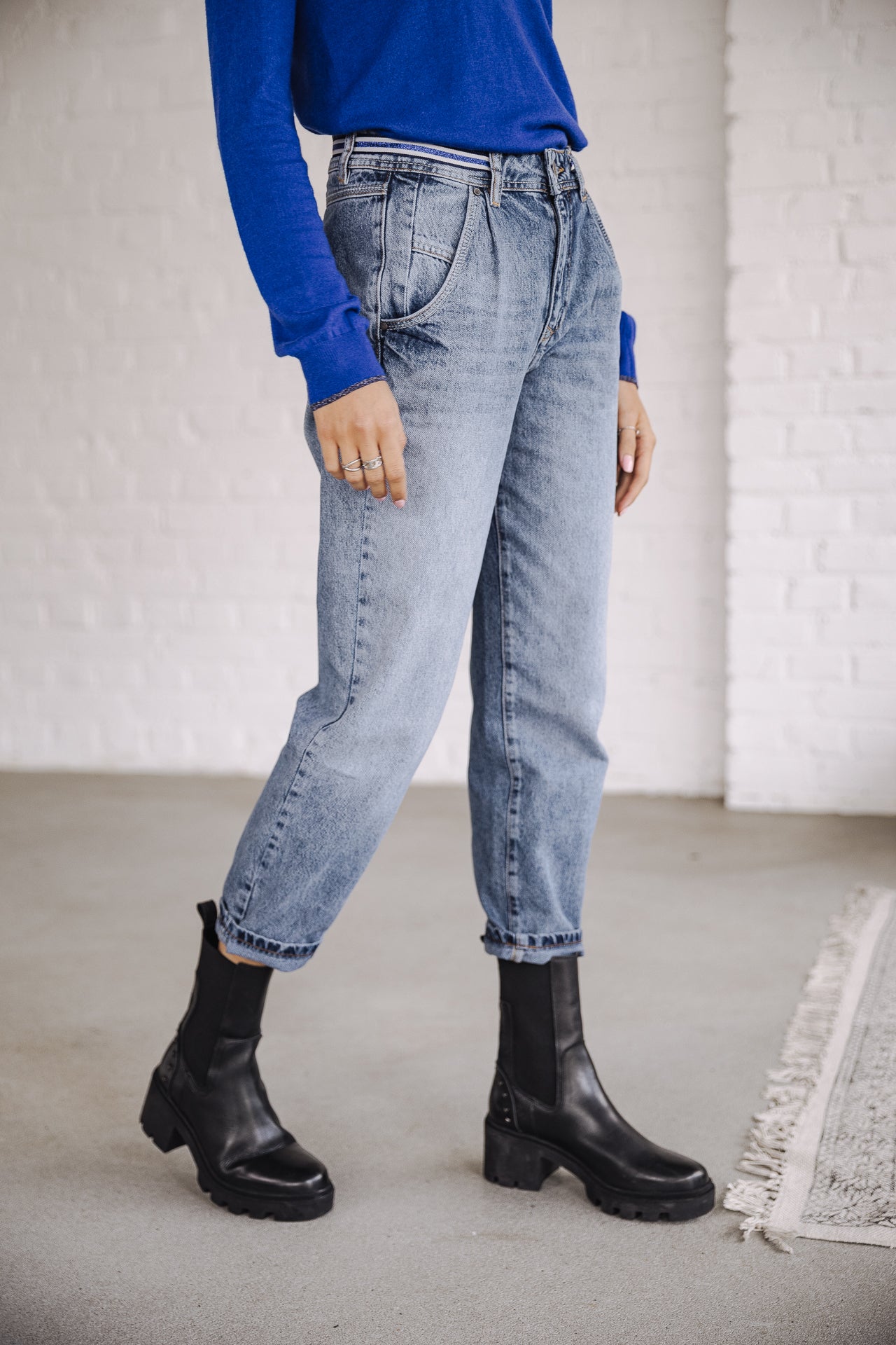 Jeans slouchy Femme Natasha Denim melvis | Freeman T. Porter