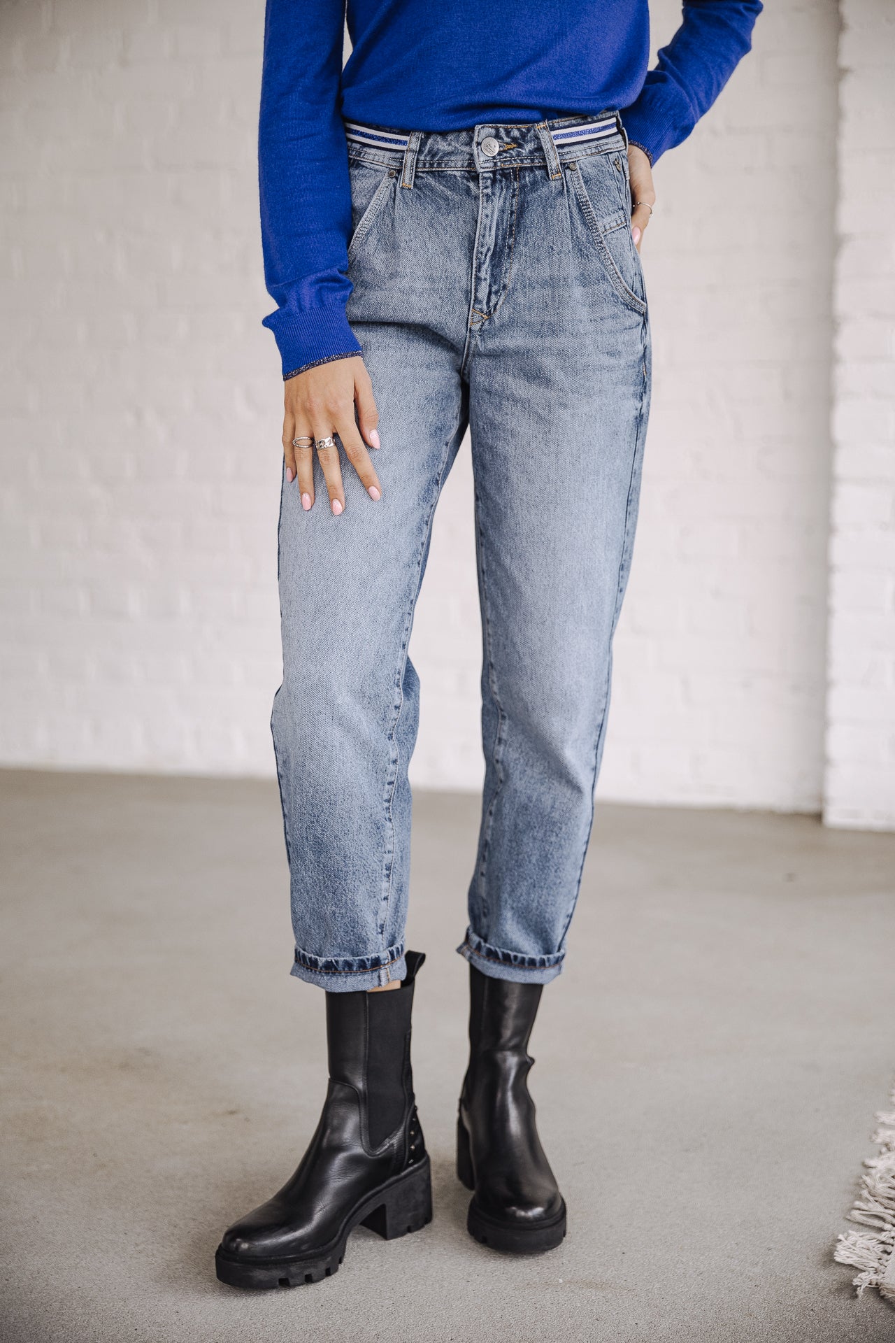 Jeans slouchy Femme Natasha Denim melvis | Freeman T. Porter