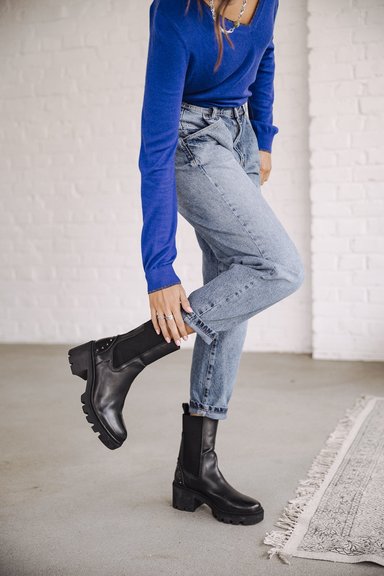 Jeans slouchy Femme Natasha Denim melvis | Freeman T. Porter