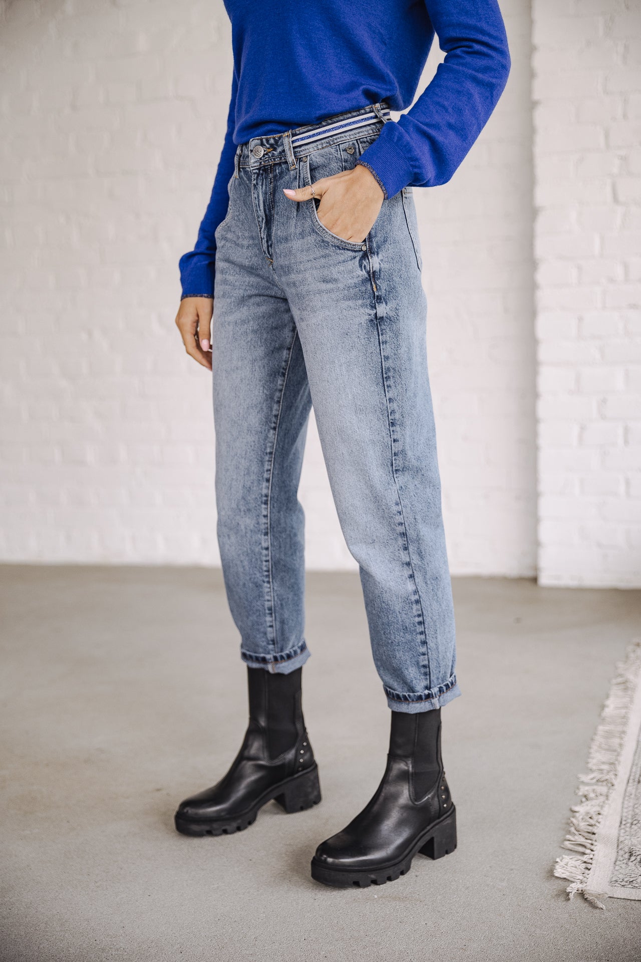 Jeans slouchy Femme Natasha Denim melvis | Freeman T. Porter