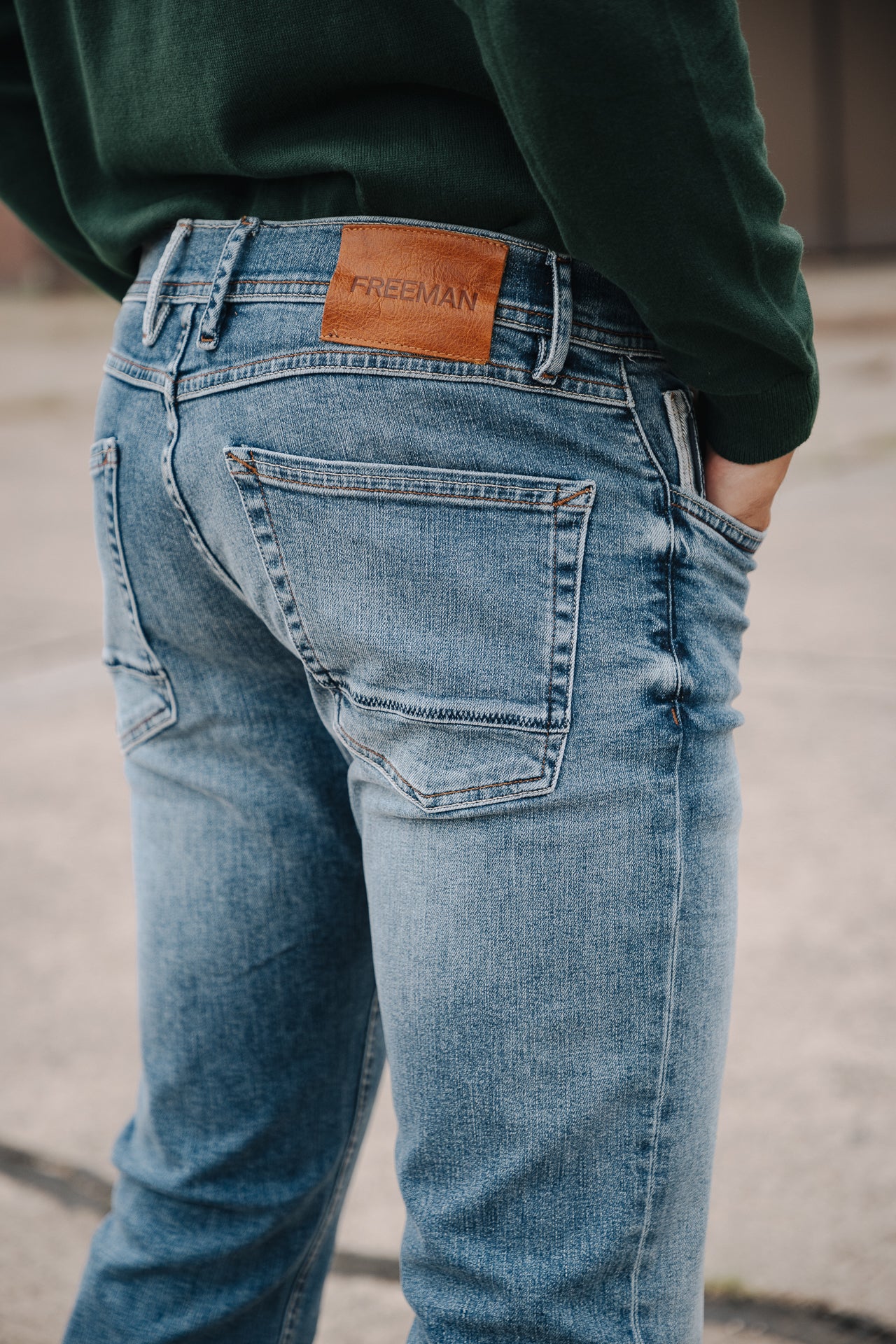 Jeans droit Unisex Jimmy saopolo med | Freeman T. Porter