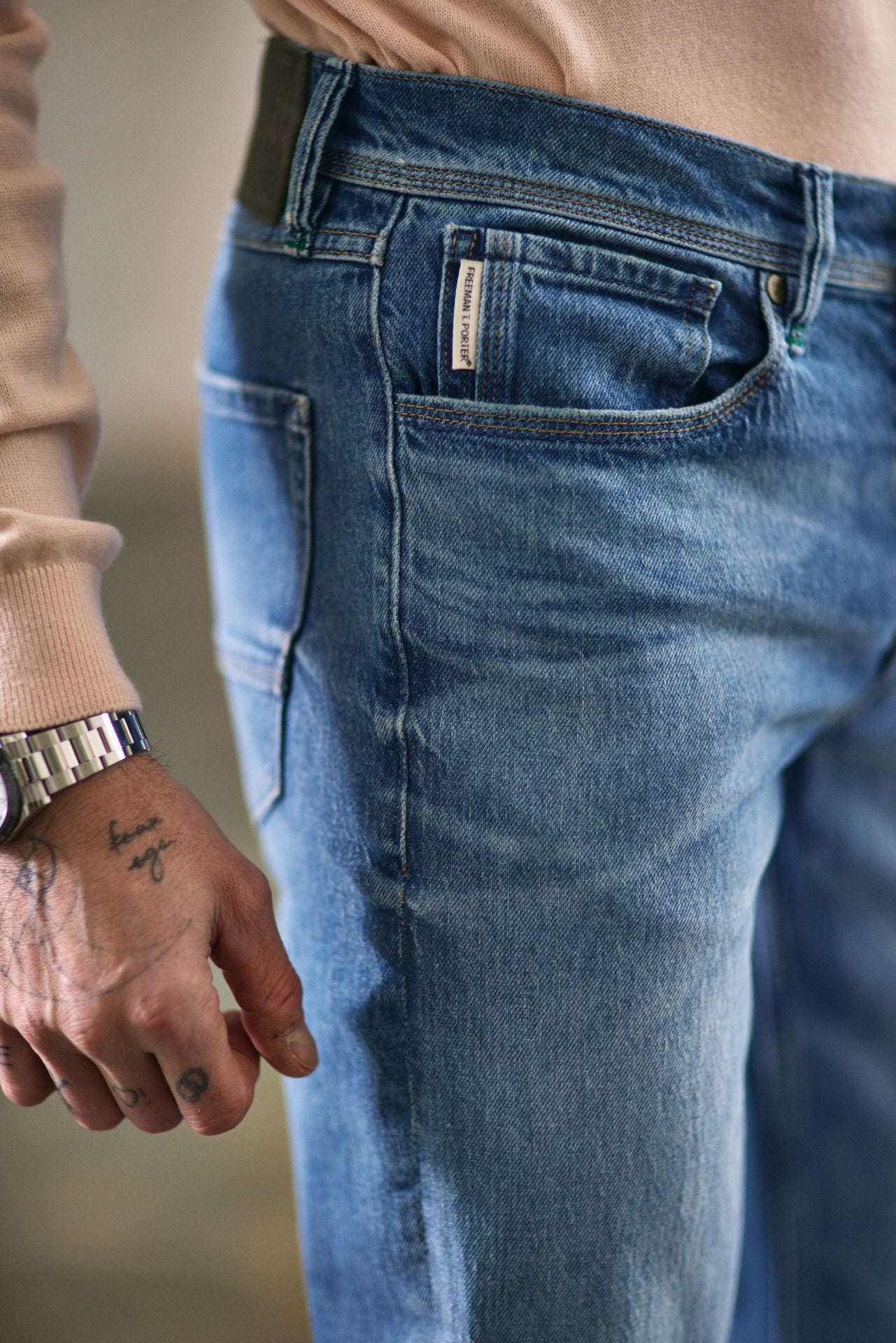 Jeans droit ajusté Homme Jimmy pragua | Freeman T. Porter