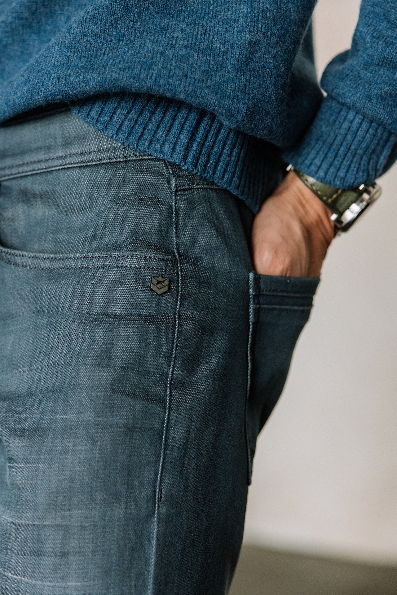 Jeans droit ajusté Homme Jimmy cid grey-blue | Freeman T. Porter