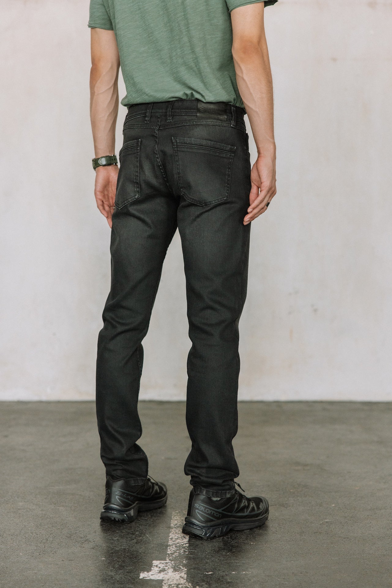 Eng anliegende gerade Jeans Mann Jimmy cid black | Freeman T. Porter