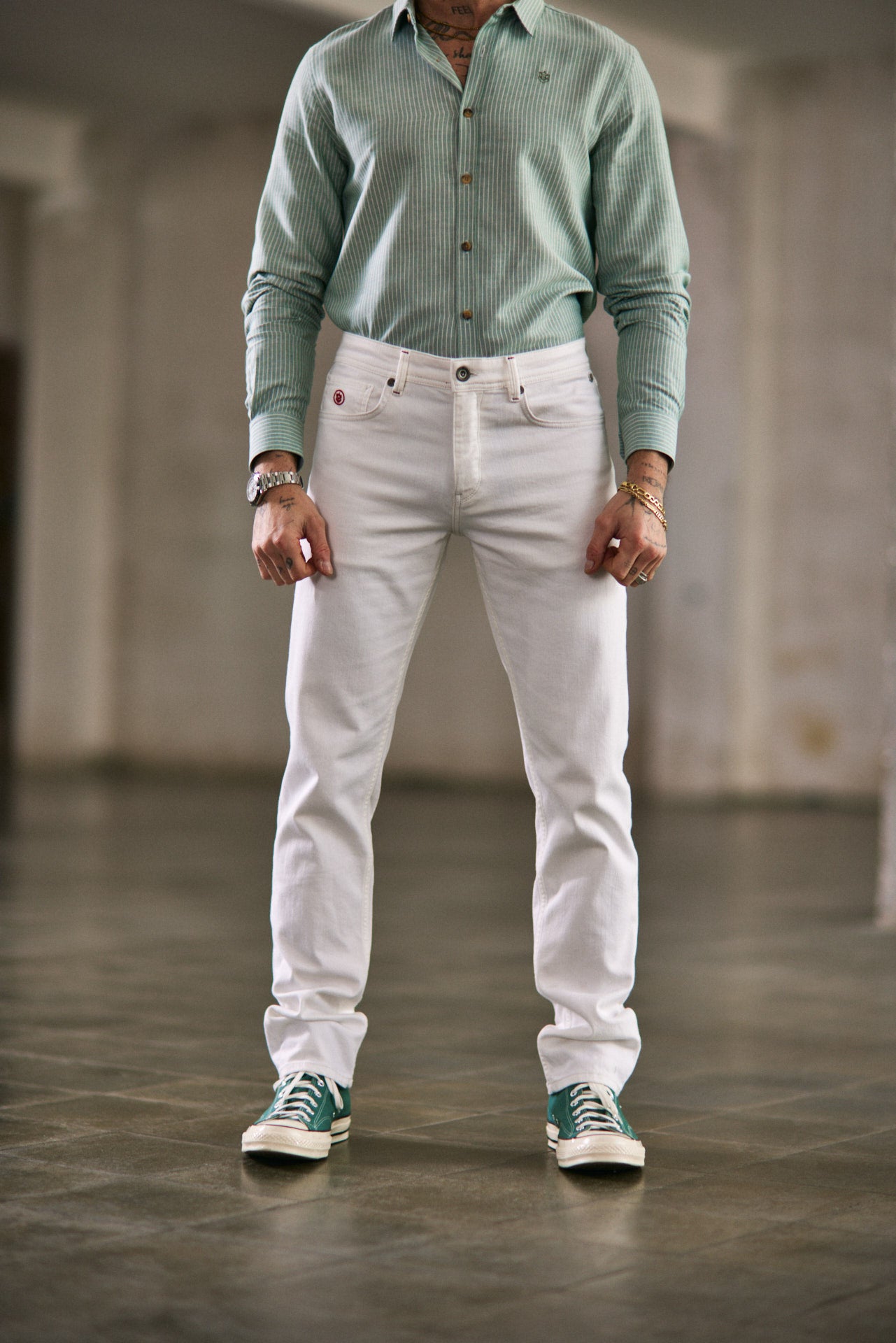 Pantalon droit Homme Jimmy Andalousia off white | Freeman T. Porter