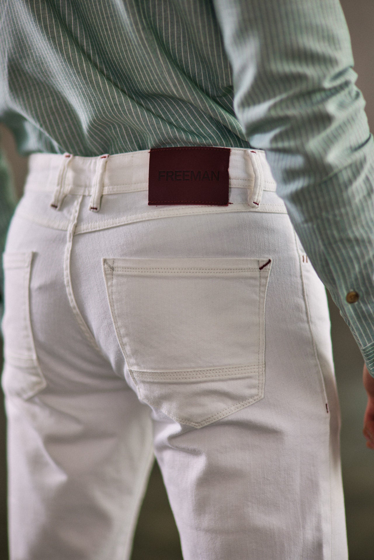 Pantalon droit Homme Jimmy Andalousia off white | Freeman T. Porter