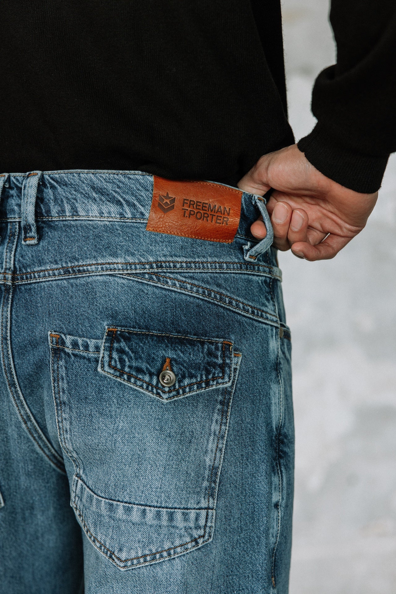 Jeans droit Mann Nolan Denim magnus | Freeman T. Porter