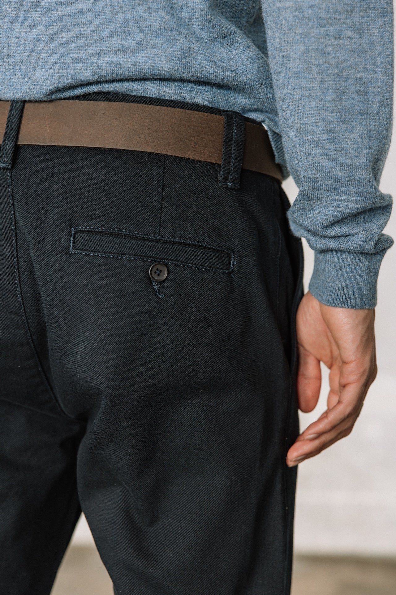 Pantalon city Homme Ocoris Drill navy | Freeman T. Porter