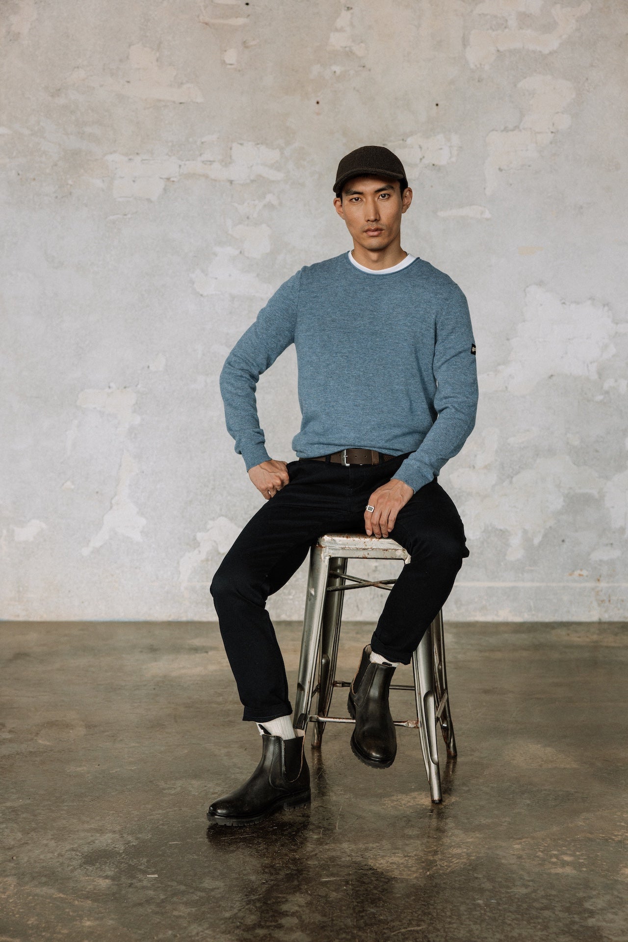 Pantalon city Homme Ocoris Drill navy | Freeman T. Porter