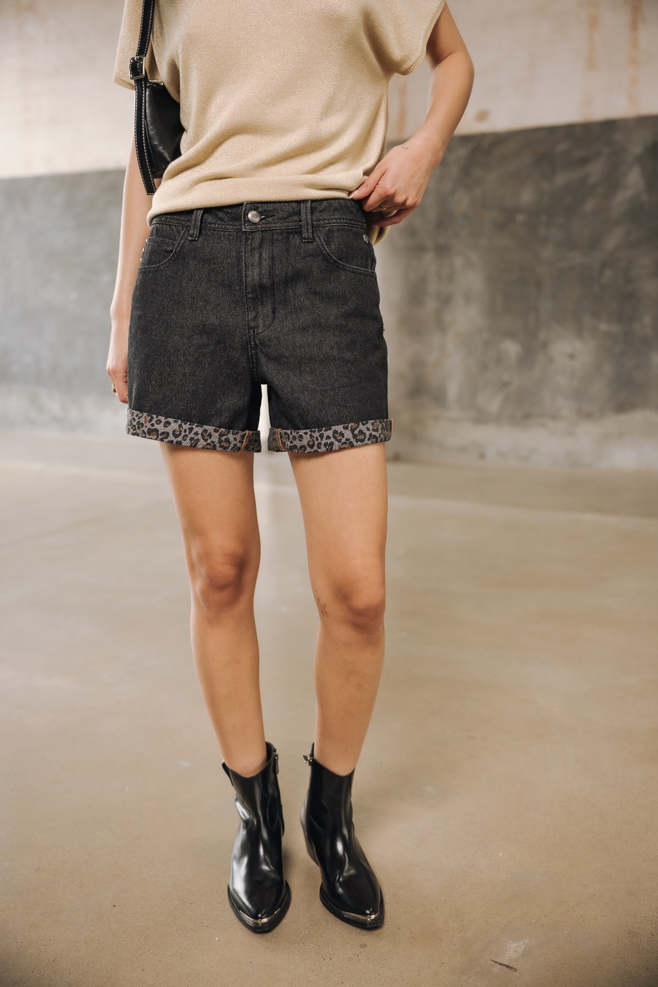 Short loose Woman Skylie Denim jilin dark | Freeman T. Porter