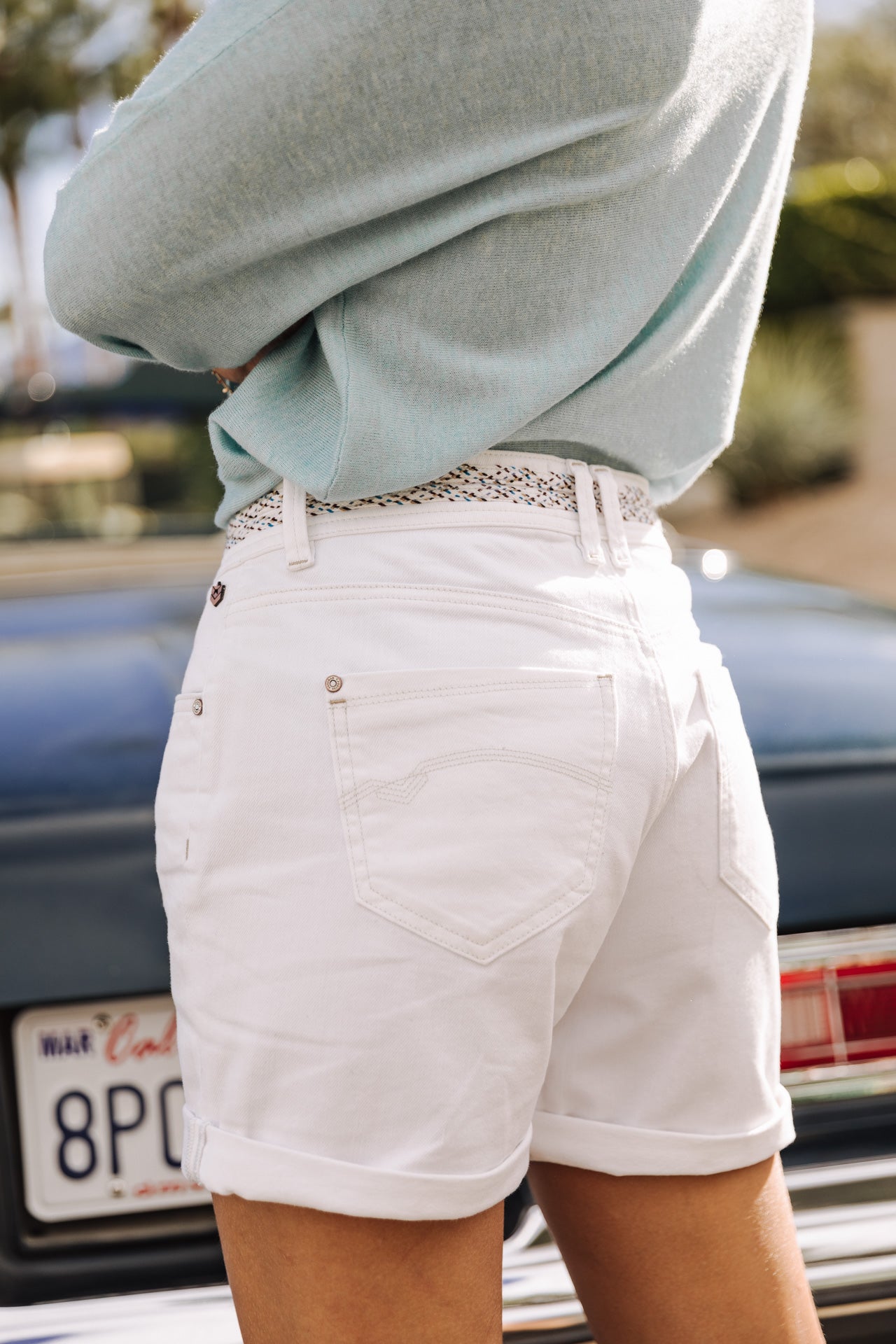 Short loose Femme Skylie Andalousia off white | Freeman T. Porter