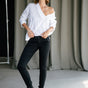 Super Slim City-Hose Damen Tessa Cassico black | Freeman T. Porter