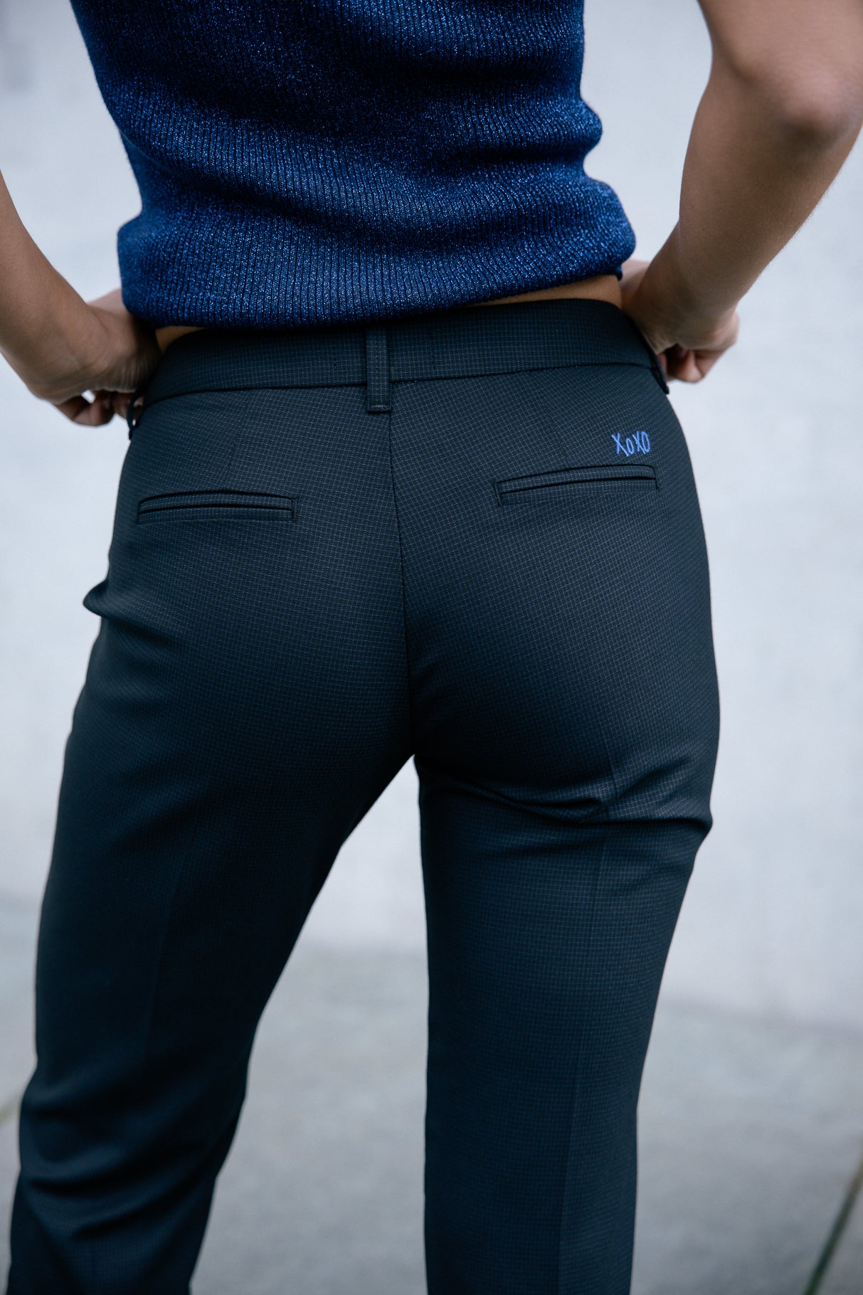 Pantalon city super slim Frau Tessa Inception peacoat | Freeman T. Porter