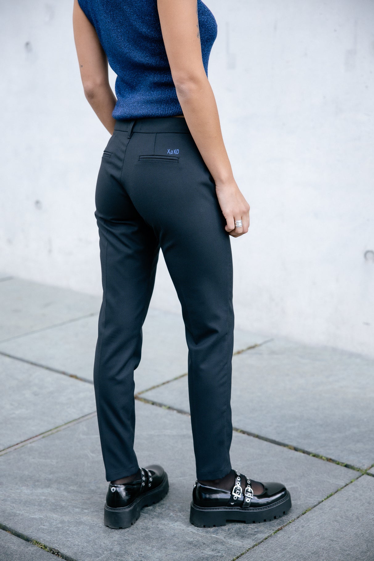 Pantalon city super slim Frau Tessa Inception peacoat | Freeman T. Porter