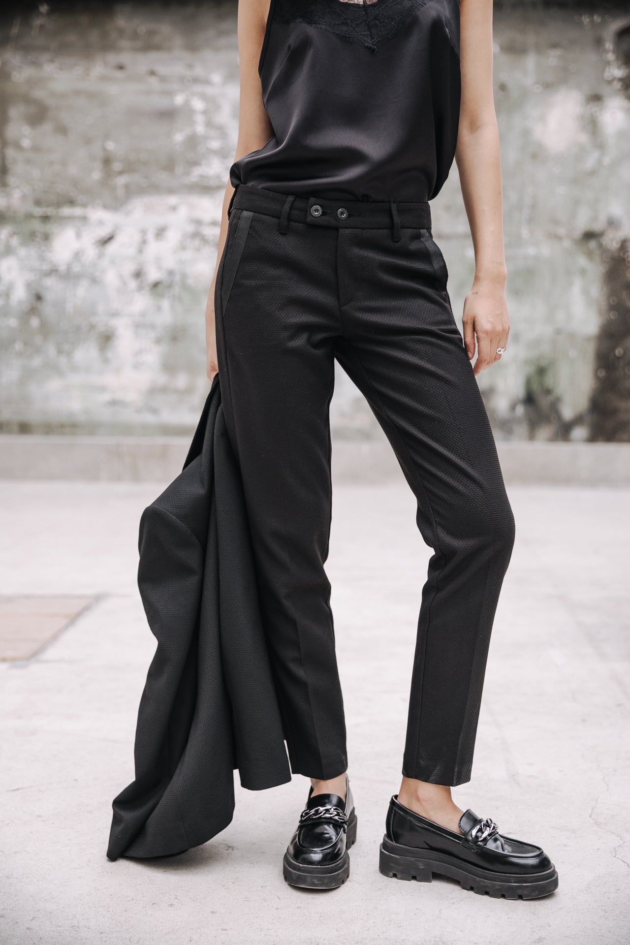 Pantalon super slim Femme Tessa Socially black | Freeman T. Porter