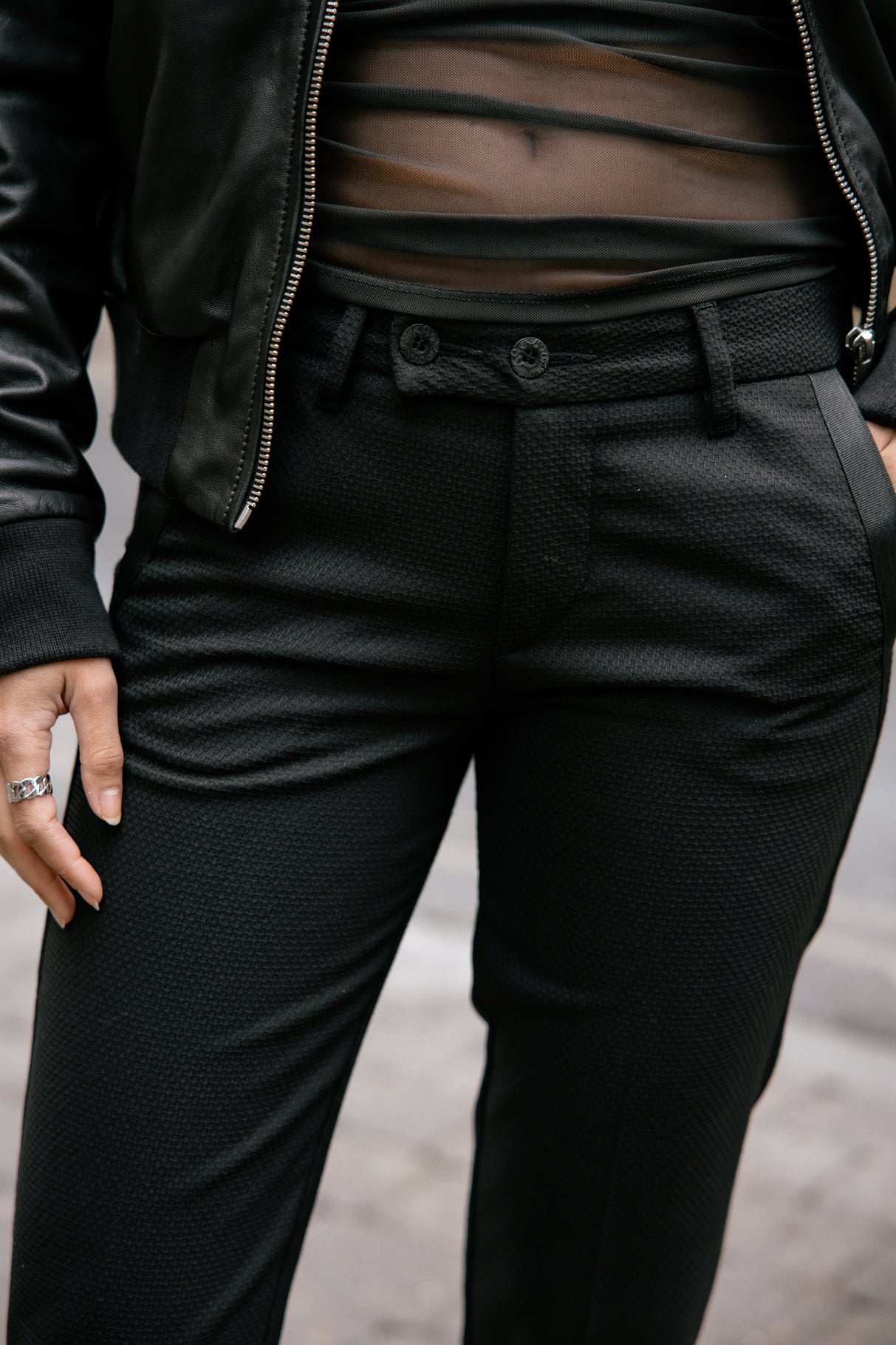 City Super Slim pants Woman Tessa Socially black | Freeman T. Porter