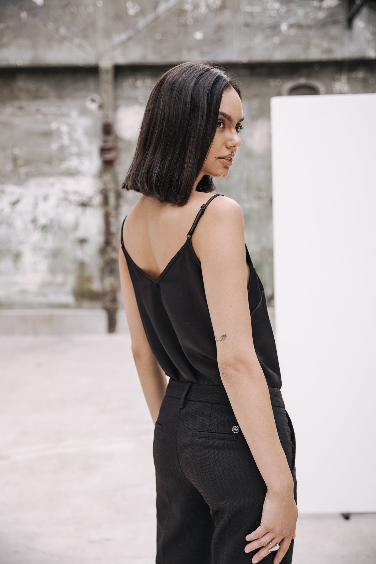 Pantalon super slim Femme Tessa Socially black | Freeman T. Porter