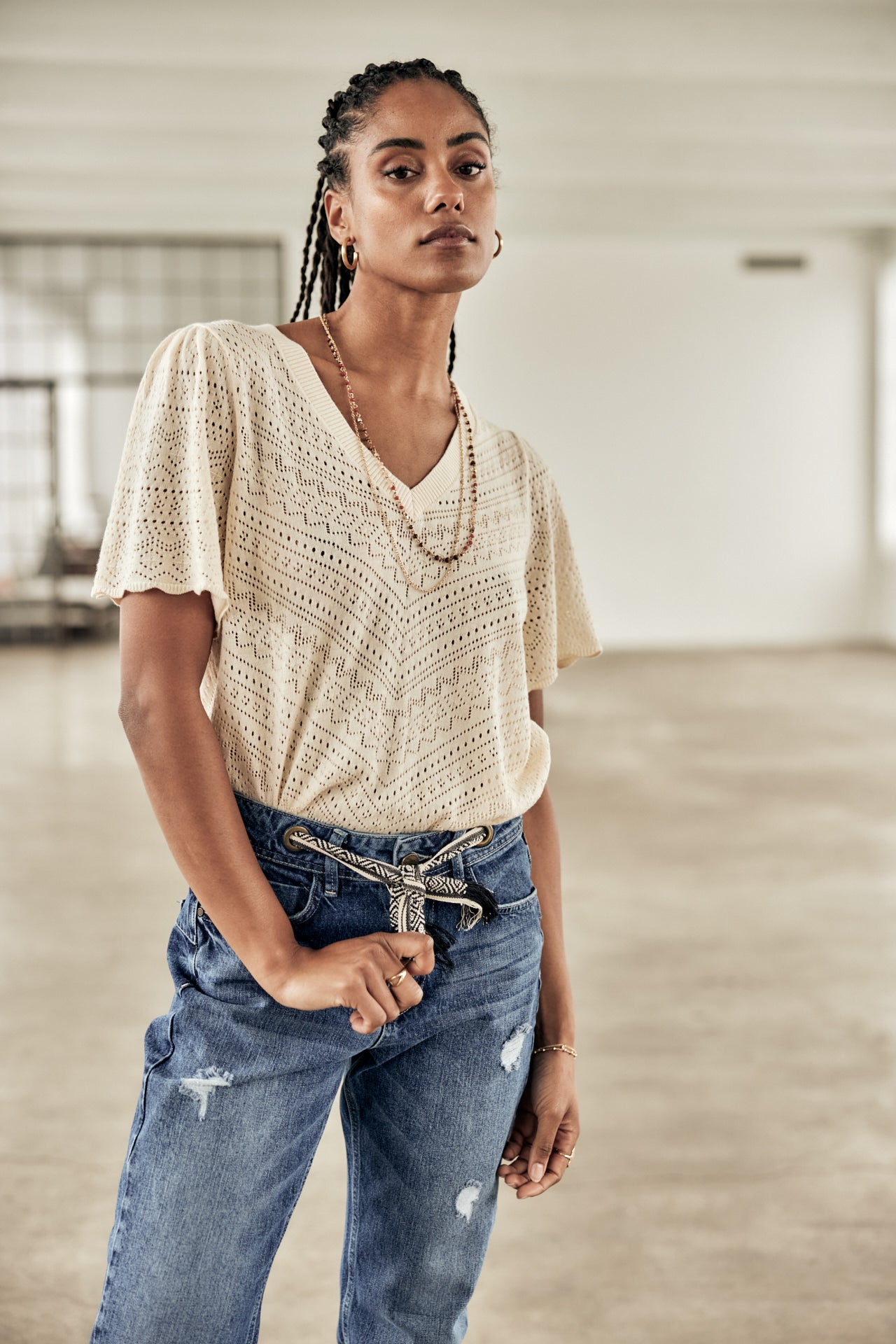 Jeans boyfriend Woman Jannet Denim marclay | Freeman T. Porter