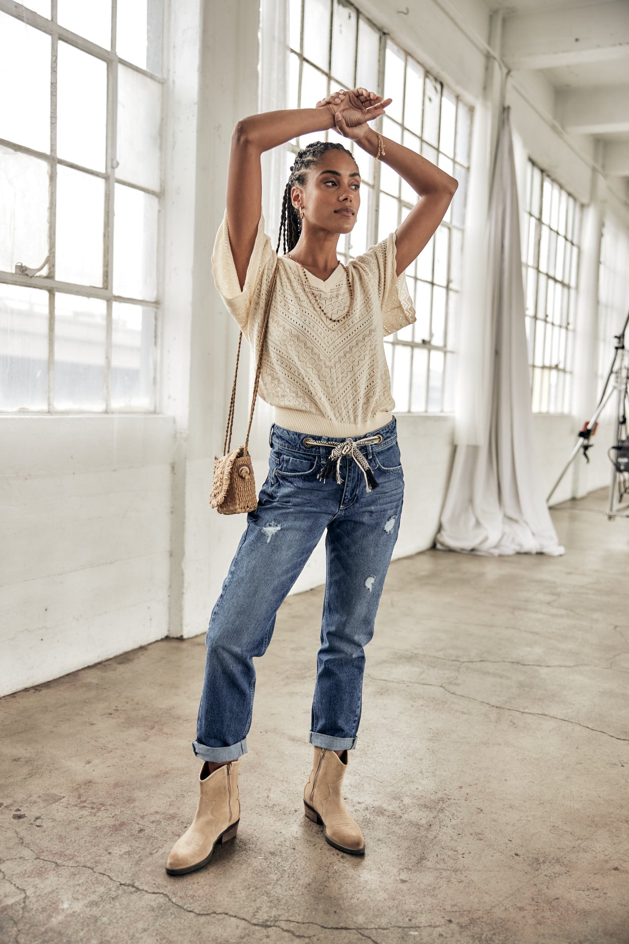 Jeans boyfriend Woman Jannet Denim marclay | Freeman T. Porter