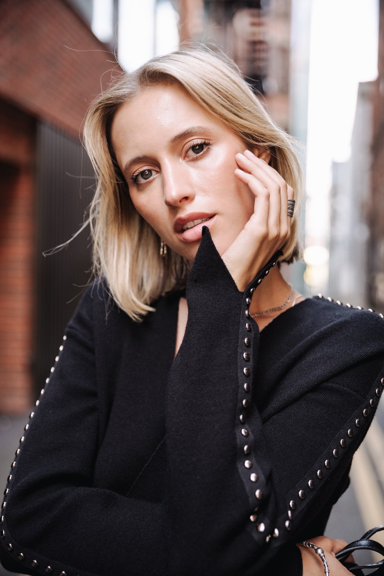 Cardigan oversize Unisex Gaxina black | Freeman T. Porter