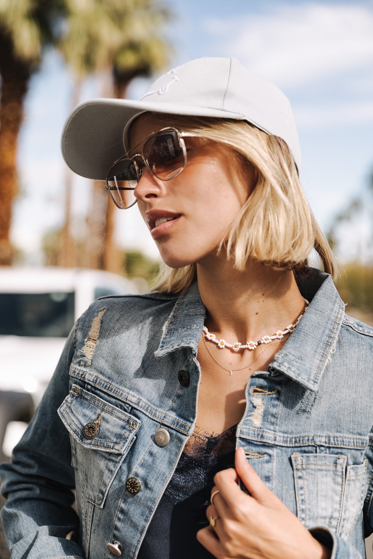 Veste courte en denim Femme Myriam native | Freeman T. Porter