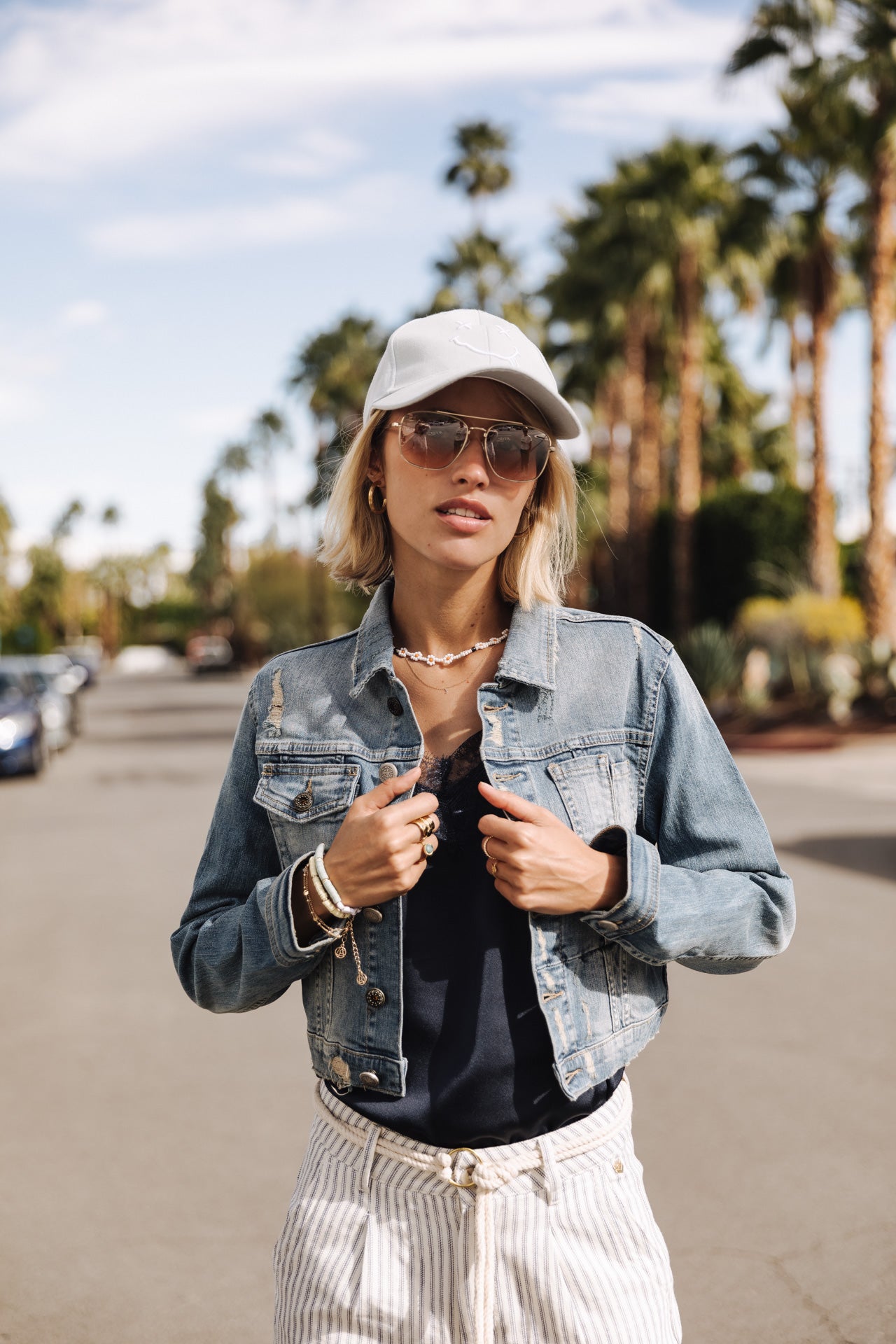Veste courte en denim Femme Myriam native | Freeman T. Porter