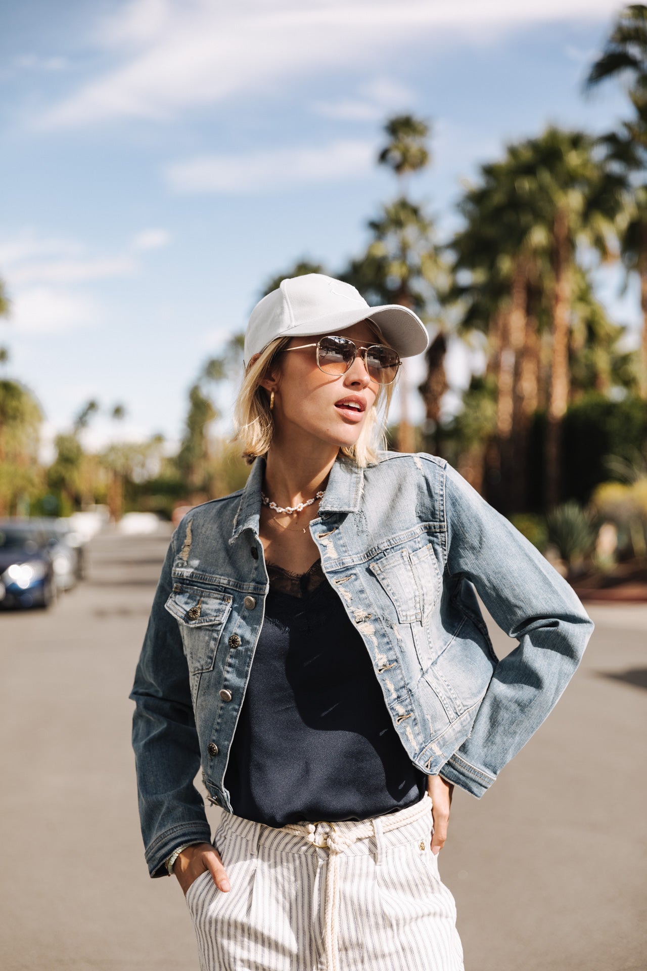 Veste courte en denim Femme Myriam native | Freeman T. Porter